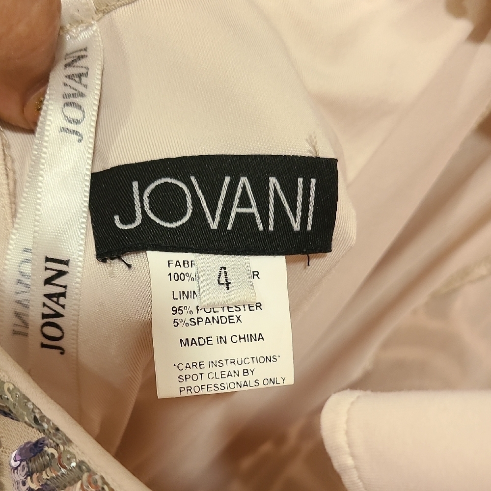 Jovani Silver and Purple Sequin Prom Dress - Picture 10 of 15